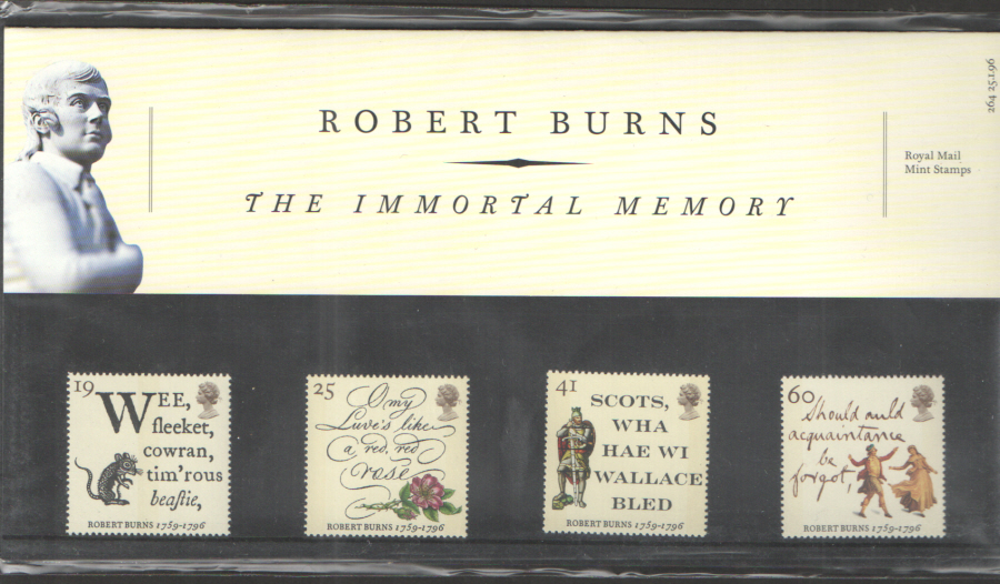 (image for) 1996 Robert Burns Royal Mail Presentation Pack 264
